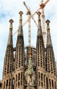 BasÃÂ ÃÂ­lica de la Sagrada FamÃÂ ÃÂ­lia Basilica of the Sacred Family - a famous architecture artwork by Antoni Gaudi in Barcelona